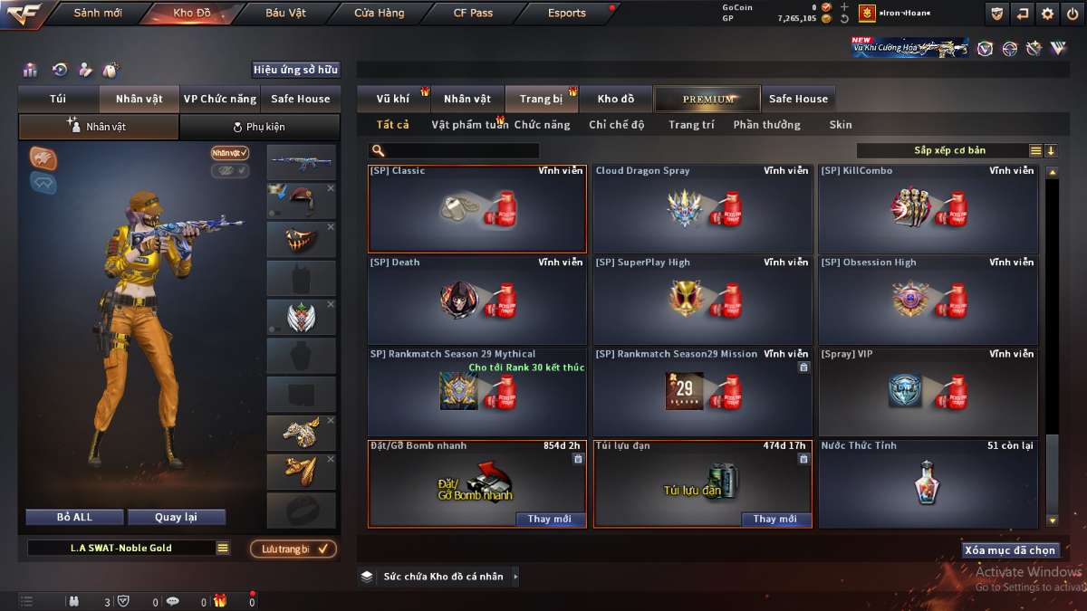 shop acc cf uy tin gia re